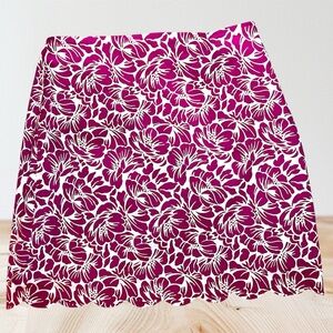14W plus size Talbots Pink A-line Mini Skirt Casual Resort Wear Hawaiian skirt